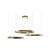 Lampa wisząca CIRCLE 80+80+80 LED złoty połysk na 1 podsufitce -  DN924-80+80+80 gold - Step Into Design